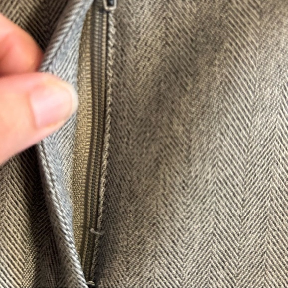 Giorgio Sant' Angelo 2 piece ladies herringbone grey professional pant suit 6 P - Picture 12 of 16